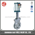 East Well SS knife gate valve, Wafer type, Rising stem,Pneumatic knife gate valve, Professional Leading Manufacturer in Shanghai